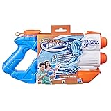 Super Soaker Twin Tide Wasserpistole doppelter Spritzpower Pump-Funktion großer 1,4L Wassertank einfaches Auffüllen