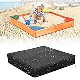 Sandkasten Abdeckung, 150 x 150 x 20 cm Sandkastenplane, Sandkasten Abdeckplane, Wasserdicht Staubdichte Sandkasten Abdeckung, Sandkastenabdeckungen, für Pool Terrase Sandkasten Garten