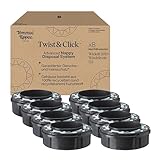 Tommee Tippee Twist & Click Advanced Windelbehälter, Original-Nachfüllkassetten, exklusive 8er-Packung, für einfaches Nachfüllen und ein tolles Preis-Leistungs-Verhältnis (Verpackung kann variieren)