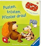 Pusten, trösten, Pflaster drauf! - Stickerbuch ab 2 Jahre, mit 5 bunten Pflastern zum Spielen