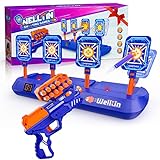 Welltin Spielzeug Pistole für Kinder, Automatische Zielscheiben Digitale Ziele für Nerf Gun Spielzeug Ab 6 7 8 9 10 11 12 Jahre Junge Mädchen Halloween Weihnachten Geschenke Junge 6-12 Jahre