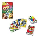 Mattel Games GKF04 - UNO Junior Kartenspiel mit 56 Karten, Kartenspiele für Kinder ab 3 Jahren
