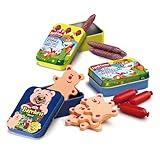 Erzi 06004 Set Kinderwurst aus Holz, Kaufladenartikel für Kinder, Rollenspiele.