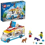 LEGO 60253 City Great Vehicles Eiswagen, Kreatives Spielzeug Mit Skater- Und Hundefigur, Geschenk Für Mädchen Und Jungen Ab 5 Jahren, Kinderspielzeug