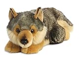 Aurora World 26264 Puffin MiYoni Wolf Lying Plüsch, 0 Monate to 99 Jahre , Mehrfarbig, 11 Zoll