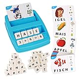 Joozmui Geschenk Mädchen 3 4 5 6 7 8 Jahre, Buchstaben Lernen Spielzeug ab 3-8 Jahre Junge Spiele ab 3-8 Jahre Geschenk Junge 3-8 Jahre kinderspielzeug ab 3-6 jahre Geburtstagsgeschenk