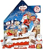 kinder Maxi Mix Adventskalender 2025 - 351g - 8 Hohlfiguren, 2 Überraschungseier & weitere Schokoladen-Spezialitäten - Geschenk im Häuschenformat zu Weihnachten & Adventszeit - Weihnachtskalender