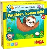 HABA 306599 - Meine ersten Spiele – Faultier, komm mit!, Kleinkindspiel ab 2 Jahren