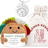 LOViLEE Happy Döner Diggi im Geschenkset - Positive Kartoffel inkl. Geschenkbeutel und Pocket Hug - Positive Potato, Glücksbringer Prüfung, Du schaffst das Geschenk, Glücksbringer Mann, Mutmacher