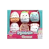 Squishville SQM0474-6er Pack Feinschmecker Squad, superweiche Mini-Squishmallows, 5cm Plüschfiguren