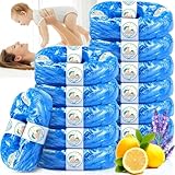 ZPQAODI 12 Stück Windeleimer Nachfüllkassetten, Nachfüllfolie Windeleimer,Duftend,Hervorragende Abdichtung,Windeleimer Nachfüllbeutel kompatibel mit Tommee Tippee Sangenic Tec Simplee Sangenic Twist