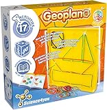 Science4you - Geoplane Set für Kinder ab 6+ Jahren - Lernspielzeug mit 17 Aktivitäten, Ideales Geometrie Set mit Geometrischen Formen und Mathe Spielen, Schulspielzeug für Kinder 6 7 8 9 Jahren