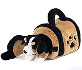 Teddys Rothenburg Kuscheltier Berner Sennenhund in Hundehütte 15 cm braun/schwarz/weiß Plüschhund Stoffhund
