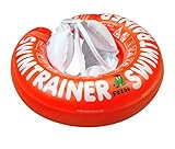FREDS SWIM ACADEMY SWIMTRAINER Classic Rot - Schwimmtrainer für Kinder von 3 Monaten bis 4 Jahren, aufblasbare Schwimmhilfe zur Gewöhnung an das Wasser, für Anfänger