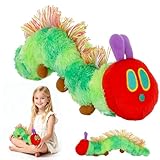 Mineup 27 cm Raupe Nimmersatt Kuscheltier, Kleine Raupe Plüschtier, Plüsch Raupen Spielfigur, Weiche Raupen Kuscheltier, Plüsch Kuschelkissen Gefüllte Für Jungen Mädchen Geburtstag Und Weihnachten