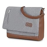 ABC Design Wickeltasche Urban - Crossbody Bag mit Baby Zubehör – Messenger Bag - großes Hauptfach - breiten Schultergurt - Polyester - Farbe: tin