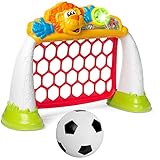 Chicco Goal League Pro Kinder-Fußballtor, Elektronisches und Interaktives Spiel, Anzeigetafel mit Lichtern und Geräuschen, 3 Spielmodi, inkl. weichem Kunststoff-Fußball, Kinderspielzeug von 2-5 Jahren