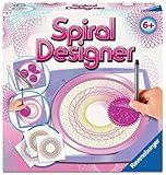 Ravensburger Spiral-Designer Girls 29027, Zeichnen Lernen für Kinder ab 6 Jahren, Zeichen-Set mit Schablonen für farbenfrohe Spiralbilder und Mandalas