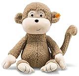 Steiff Kuscheltier Affe Brownie, Süßes Stofftier, Jungen, Mädchen & Babys ab 0 Monaten, Soft Cuddly Friends, Plüschtier 40 cm klein, 060328