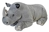 Wild Republic 19330 Jumbo Plüsch Nashorn Rhinozeros, großes Kuscheltier, Plüschtier, Cuddlekins, 76 cm