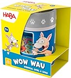 HABA Wow Wau - Lustiges Hunde Yatzy-Würfelbecherspiel ab 5 Jahren - Einfache Regeln für schnellen Spielspaß - Perfekt für unterwegs - 2010889001