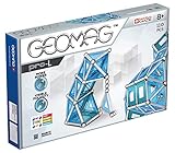 Geomag - PRO-L -110 Teile - Magnetisches Konstruktionsspiel für Kinder ab 8 Jahren - Bausteine ​​mit 36 ​​Silberstäben, 30 Kugeln, 44 blauen Feldern - Kraftvolle Magnete - STEM- Swiss Made