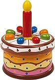 small foot Spieluhr Geburtstagstorte aus Holz, mit der Melodie „Zum Geburtstag viel Glück' für Kinder ab 3 Jahren, 2483