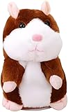 himmel Hamster Spielzeug,Sprechendes und Wiederholendes Lustiges Kinder Stofftier,Plüsch Elektrisches Hamster Interaktives Stofftier Geburtstagsgeschenke für Jungen, Mädchen Baby