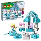 LEGO 10920 DUPLO Elsas und Olafs EIS-Café aus Die Eiskönigin II, Spielzeug aus Bausteinen mit Cupcakes und Teekanne für Kleinkinder, Mädchen und Jungen ab 2 Jahren