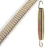 50x Trampolin Feder - 13,5 cm lang - mit 2 Haken - Federstahl Ø 3 mm - verzinkt 135 mm