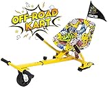 GeekMe Hoverboard Sitz,Hoverkart,Off-Road hoverkart,Hoverboard Sitz mit Stoßdämpfung,Hoverkart passend für 6.5/8.5/10 inch Hoverboard,Geschenk für Kinder