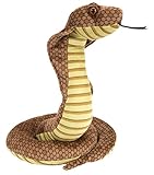 Wild Republic 11477 12233 Plüsch Schlange Kobra, Cuddlekins Kuscheltier, Plüschtier, 30 cm