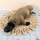 AQCQDQ Schnabeltier Kuscheltier, Plüschtier Schnabeltier Stofftier, Simuliertes Tier Kawaii Schnabeltier Plüsch, Realistische Schnabeltier-Plüsch Spielzeug für Wilde Tiere (30cm,Grau)