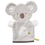 Fehn Waschhandschuh Koala – Waschlappen mit Tiermotiv für fröhlichen Badespaß, für Babys und Kinder ab 0+ Monaten