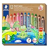 Buntstift, Wachsmal- und Aquarelstift 3 in 1 - 12 verschiedene Farben (Staedtler)