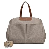 Vllcsla Wickeltasche Kinderwagen Mädchen, Khaki, Universal Baby Kinderwagen Tasche, Mama Papa Wickeltasche Rucksack Multifunktions, mit 2 Kinderwagen Haken & Isoliertasche, 38x15x27 cm