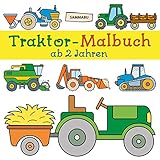 Traktor-Malbuch ab 2 Jahren: Fahrzeuge auf dem Bauernhof zum Ausmalen, Kritzeln und Entdecken