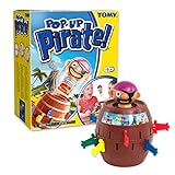 TOMY Offizielles Kinderspiel 'Pop Up Pirate', Hochwertiges Aktionsspiel für die Familie, Piratenspiel zur Verfeinerung der Geschicklichkeit Ihres Kindes, Popup Spiel
