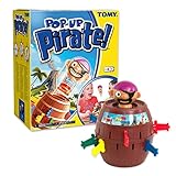 TOMY Offizielles Kinderspiel 'Pop Up Pirate', Hochwertiges Aktionsspiel für die Familie, Piratenspiel zur Verfeinerung der Geschicklichkeit Ihres Kindes, Popup Spiel