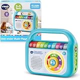 Vtech Baby Mein erster Musik-Player – Mit 40 Liedern, Bluetooth- und Aufnahmefunktion – Für Kinder von 2-5 Jahren, Blau