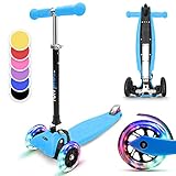 Fun Pro ONE Roller, der Sichere Premium Roller Kinder 3 Jahre, LED Räder, faltbar, ab Kleinkind Junge Mädchen, Kinderroller, 3 4 5 6 Jahre