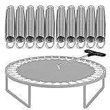Trampolin Feder, 210 mm Trampolinfedern, Sprungfedern für Trampolin aus ​Rostfreiem Stahl, Ersatzteil Trampolin, mit 1pcs Trampolin Federspanner,10pcs