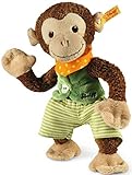 Steiff Jocko Äffchen - 25 cm - Kuscheltier für Kinder - Plüschaffe - weich & waschbar - braun/beige (240195)