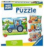 Ravensburger ministeps 4194 Mein allererstes Puzzle: Fahrzeuge - 4 erste Puzzles mit 2-5 Teilen, Spielzeug ab 18 Monate