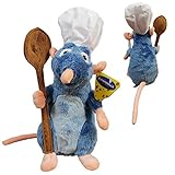 Disney Ratatouille - Remy Plüsch mit Kochmütze und Löffel 33 cm Superweiche Qualität