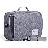 SUNVENO Windeltasche wasserdicht wickel umhängetasche Tasche windeltasche für unterwegs Windel tasche windeltasche stoffwindeln(L, Pure Grau)