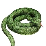 Uixxducc Plüschtier Riesige Schlange Kuscheltier Realistisches Schlange Stofftier Python Plüschtiere Spielzeug Geschenk für Kinder (F,110CM)