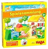 HABA 304223 - Meine ersten Spiele – Spielesammlung, 10 erste Spiele auf dem Bauernhof für 1-3 Kinder ab 2 Jahren