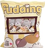 Nettes Snack-Kissen-Plüschtier-Spielzeug-Pudding-dekorative entfernbare Kitty-Katzen-Puppen-kreative Spielzeug-Geschenke für Kinder