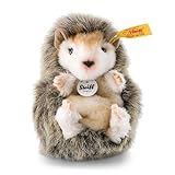 Steiff Joggi Baby-Igel - 10 cm - Igel Kuscheltier für Kinder - Stoffigel - weich & waschbar - braun meliert (070587)